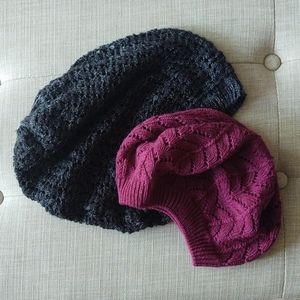Knit Slouchy Caps